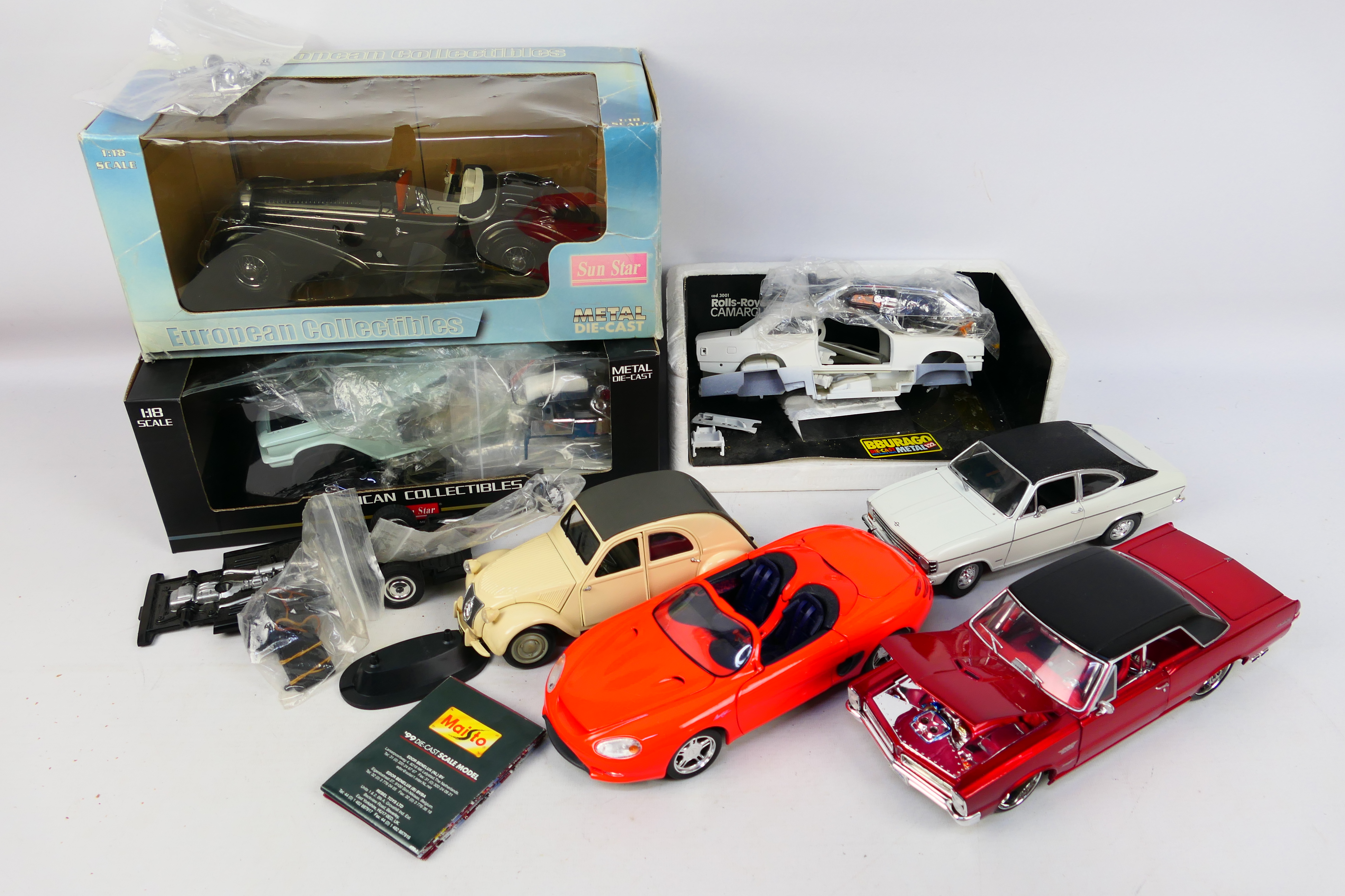 Sun Star - Maisto - Revell - Other - A mixed collection of partially boxed and unboxed diecast