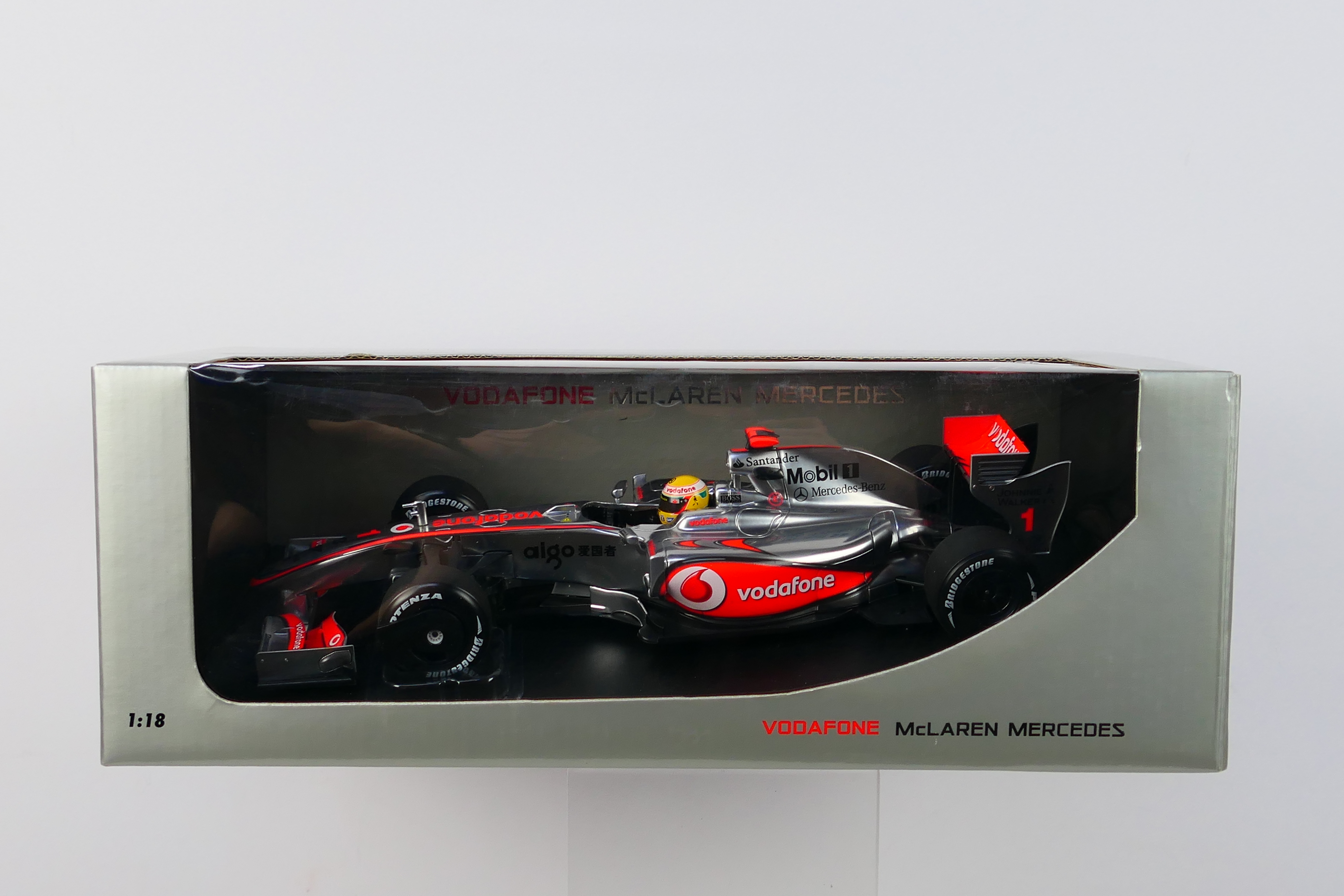 Minichamps - A boxed 1:18 scale McLaren Mercedes MP4-24 Lewis Hamilton 2009 car # 503091801.