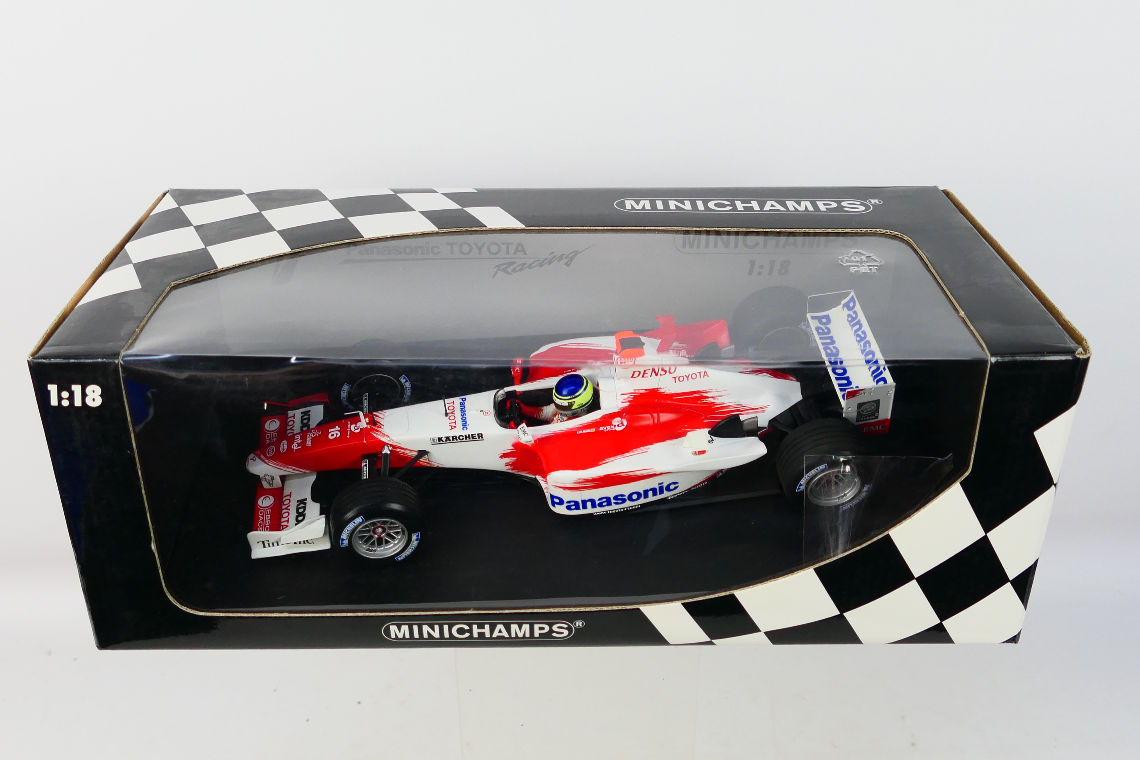 Minichamps- A boxed 1:18 scale limited edition Panasonic Toyota Racing Cristiano da Matta Alonso - Image 3 of 3