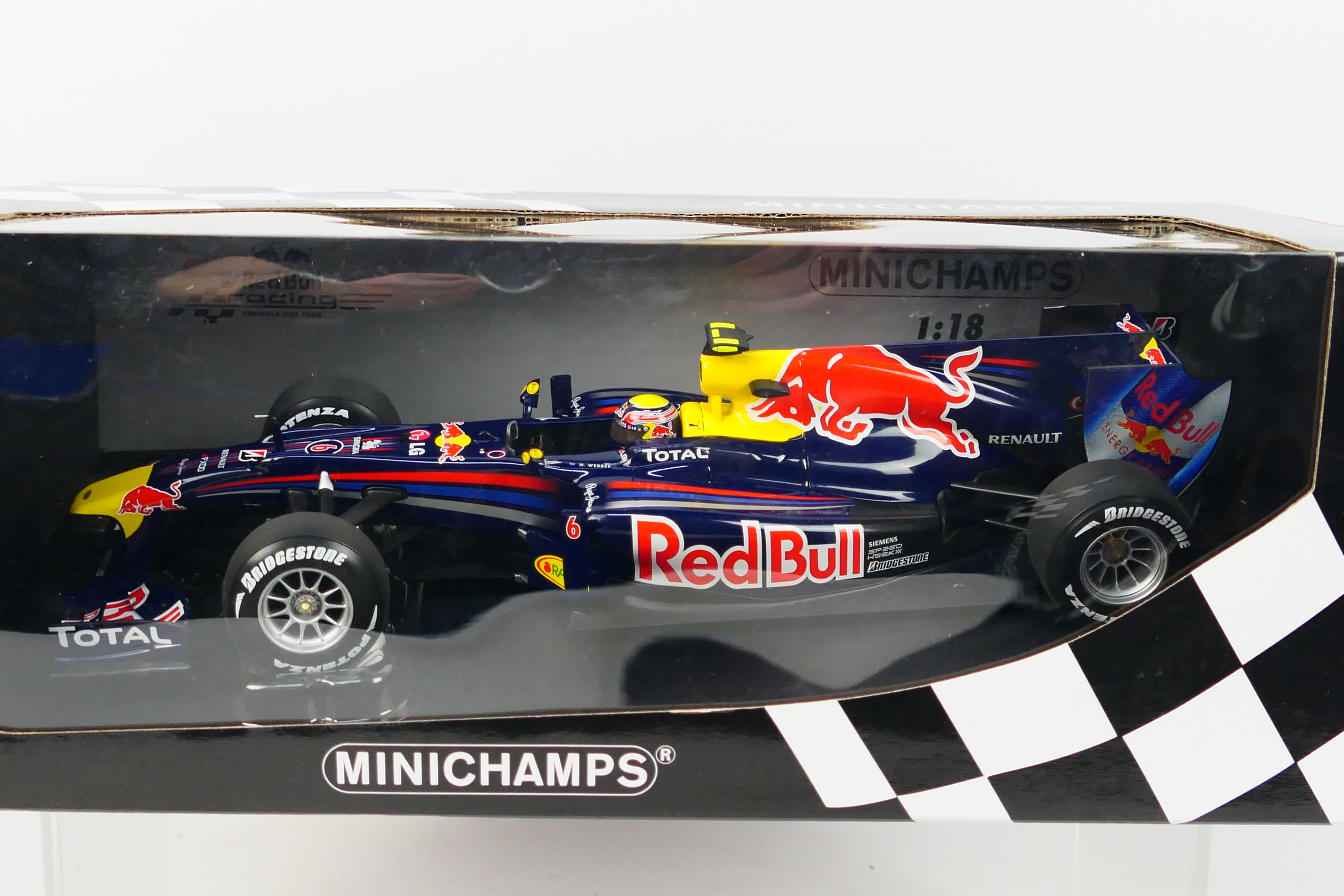 Minichamps - A boxed 1:18 scale Red Bull Racing Renault RB6 Mark Webber 2010 car # 110100006. - Image 2 of 3