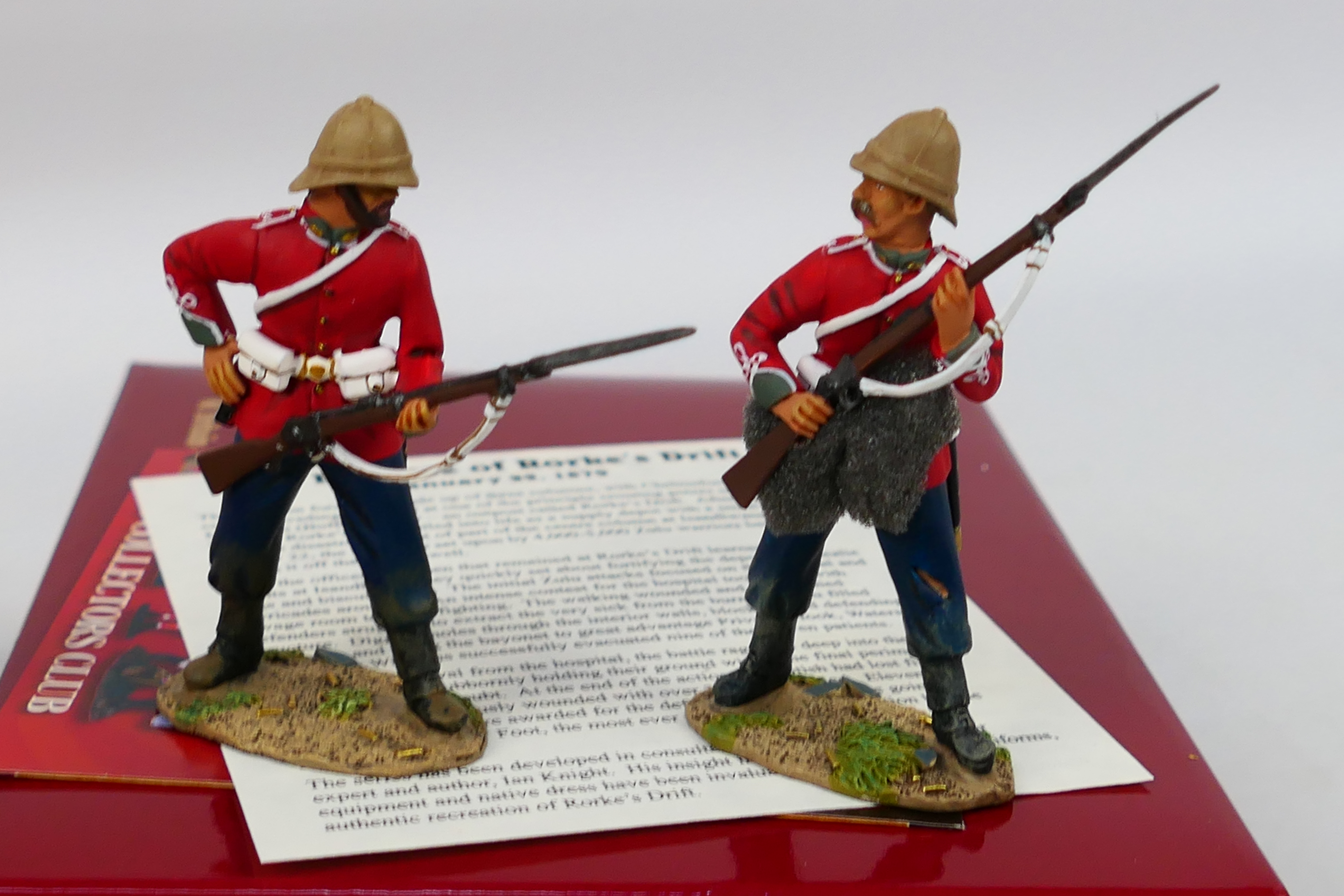 Britains - Three boxed 54mm metal British 24th Foot 2-figure sets from Britains 'Zulu War' series. - Image 4 of 4