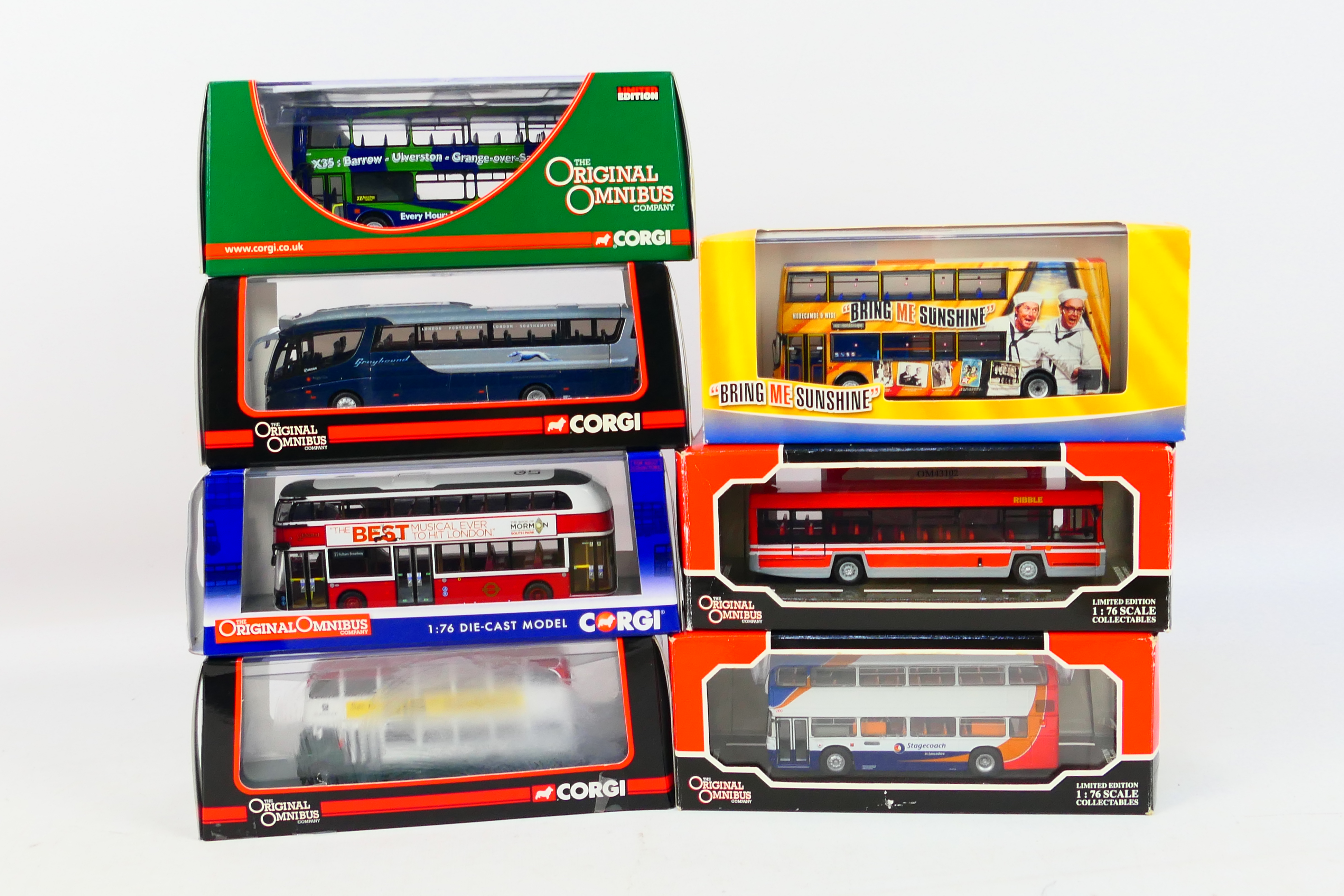 Creative Master Northcord - Corgi Original Omnibus - 7 x limited edition bus models in 1:76 scale