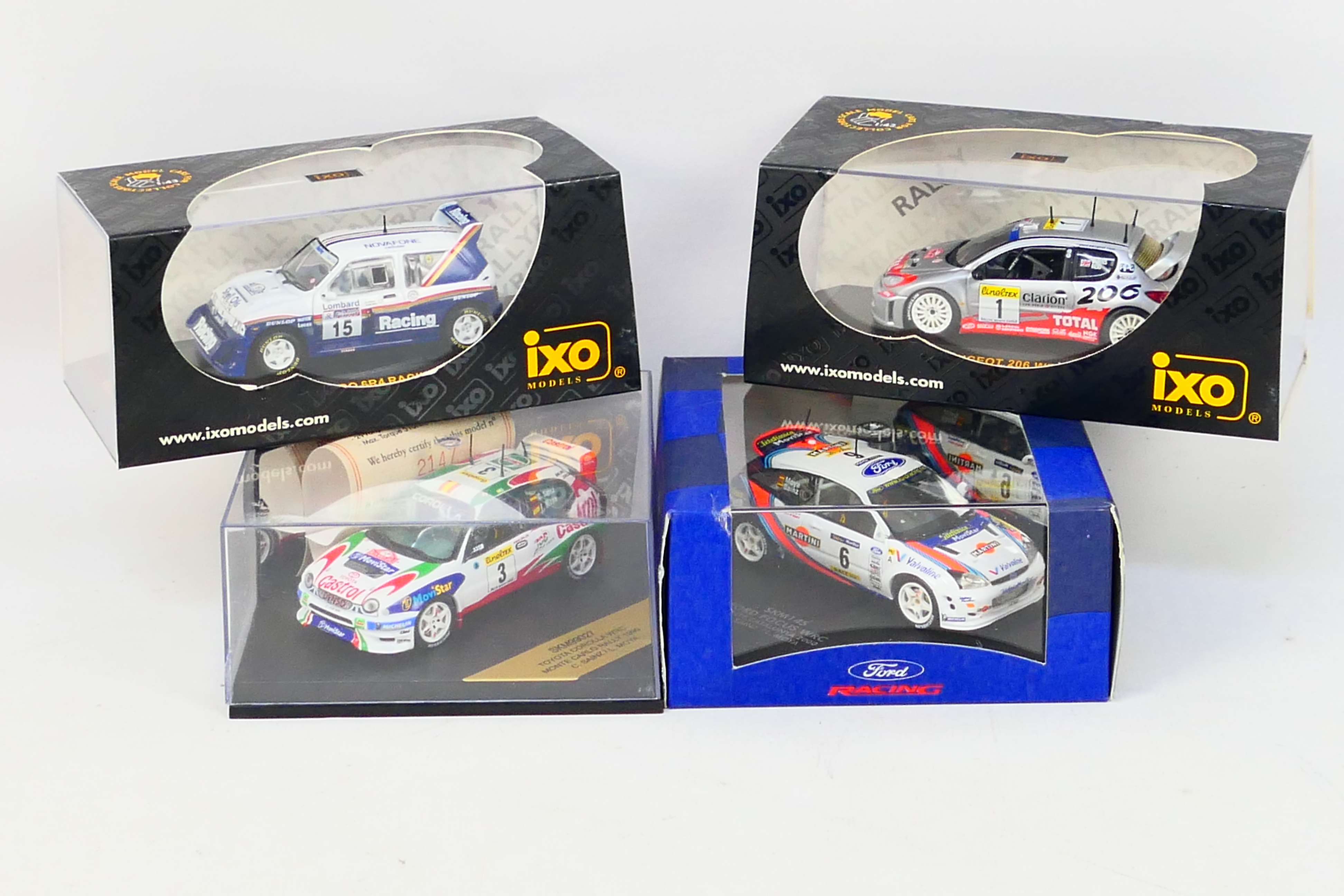 IXO Models - Vittese - Four boxed 1:43 scale diecast model rally cars.
