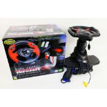 Logic3 - 4gamers - Access Line - A boxed Logic 3 Dual Format Topdrive steering wheel and pedal set;