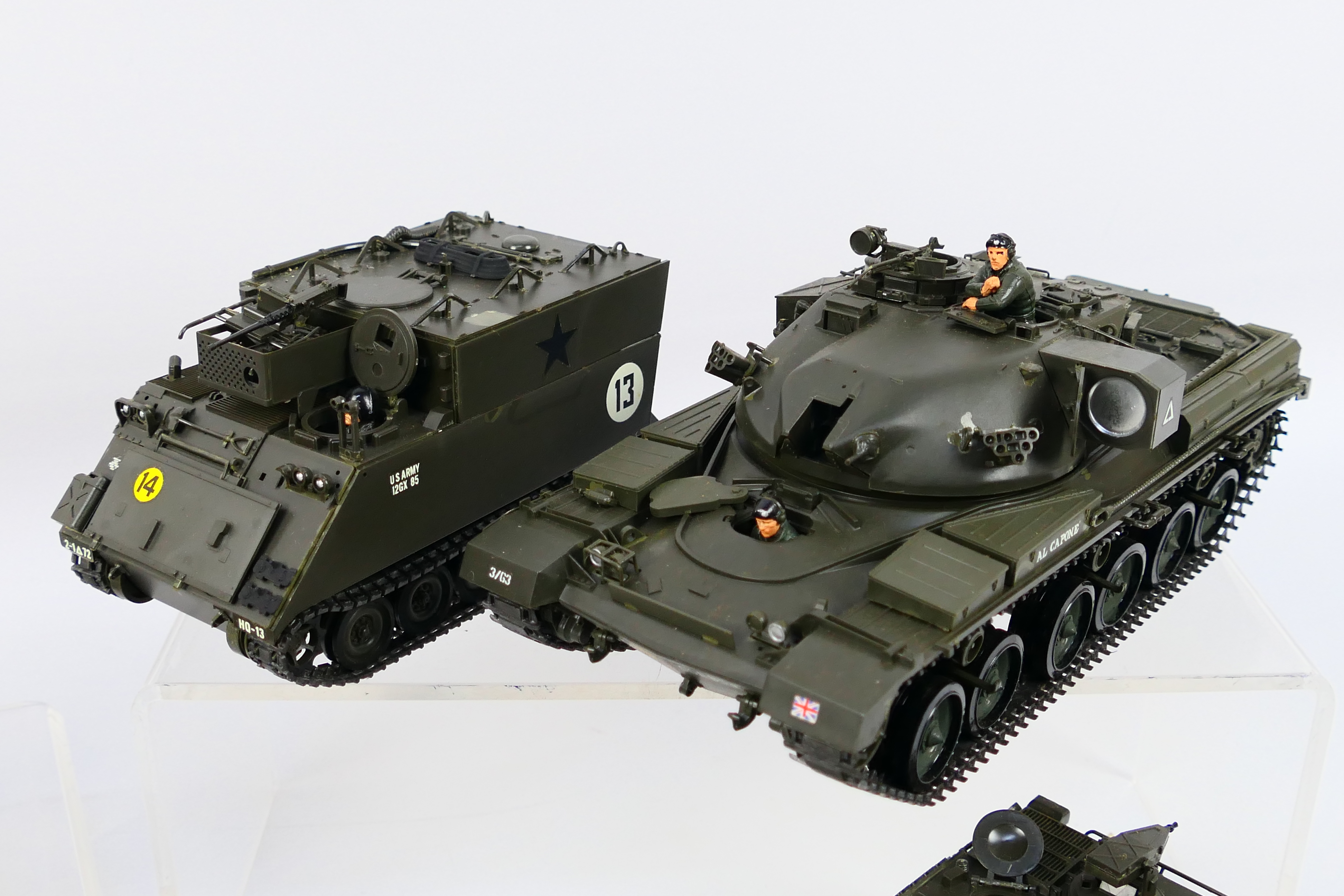 Tamiya - A collection of built Tamiya military vehicle kits in 1/35 scale including a Chieftain Mk5, - Image 3 of 5