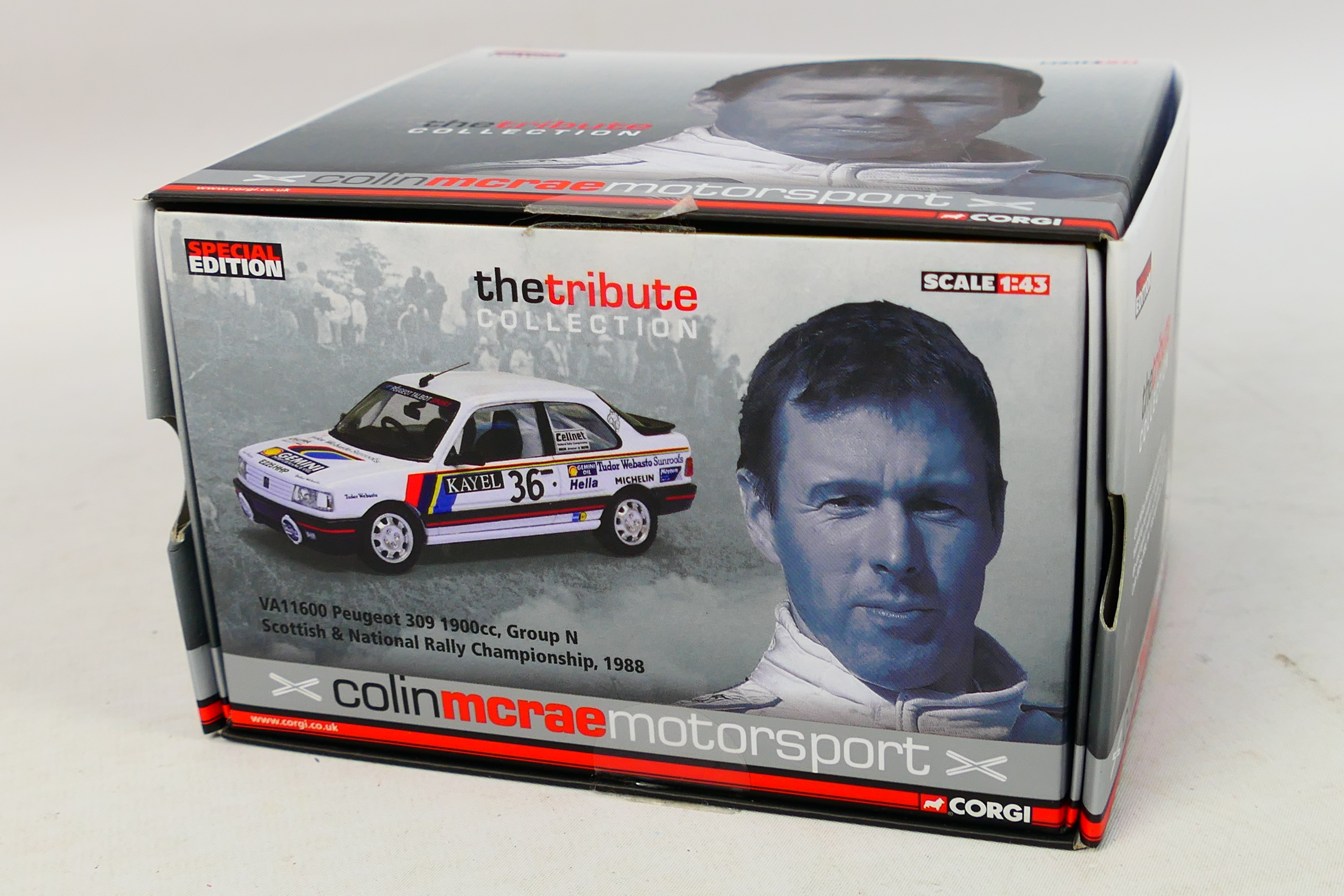 Corgi - A boxed Special Edition 'Colin McRae Motorsport - The Tribute Collection' VA11600 Peugeot - Image 4 of 4