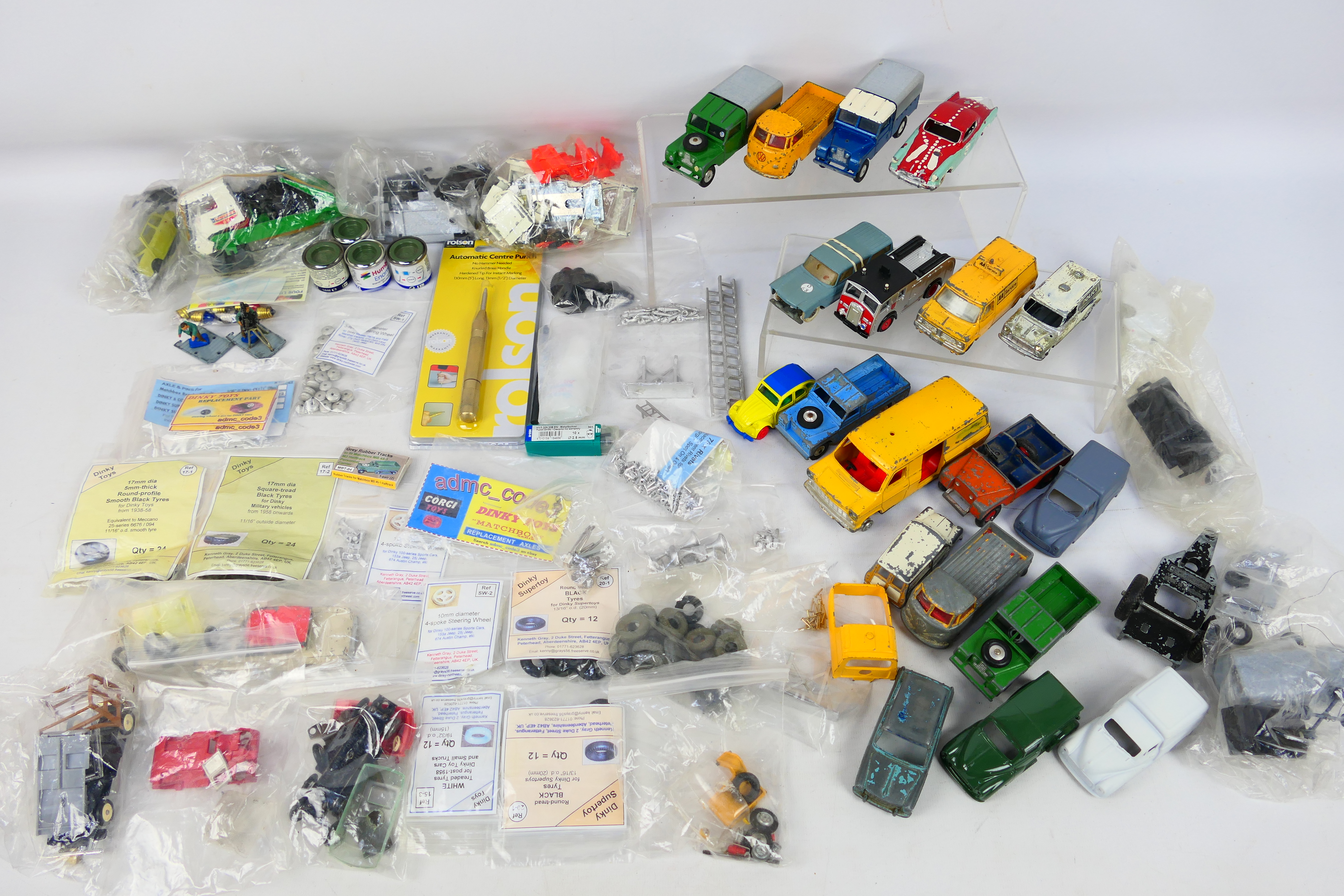 Dinky Toys - Corgi Toys - Lone Star - Others - A collection of partly restored diecast vehicles,