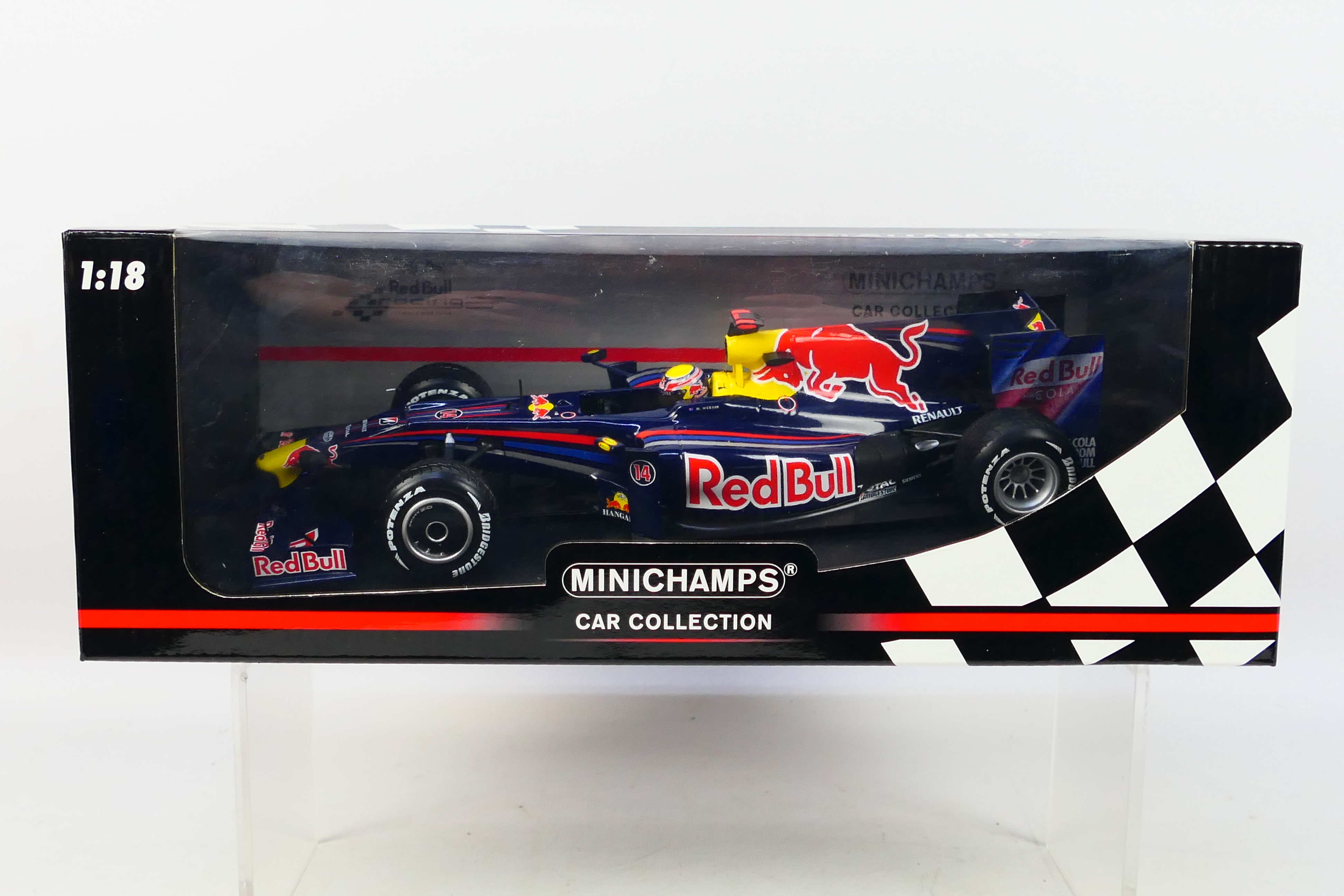 Minichamps - A boxed limited edition 1:18 scale Red Bull Racing Renault RB5 Mark Webber 2nd place