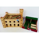 Two unbranded vintage wooden toys.