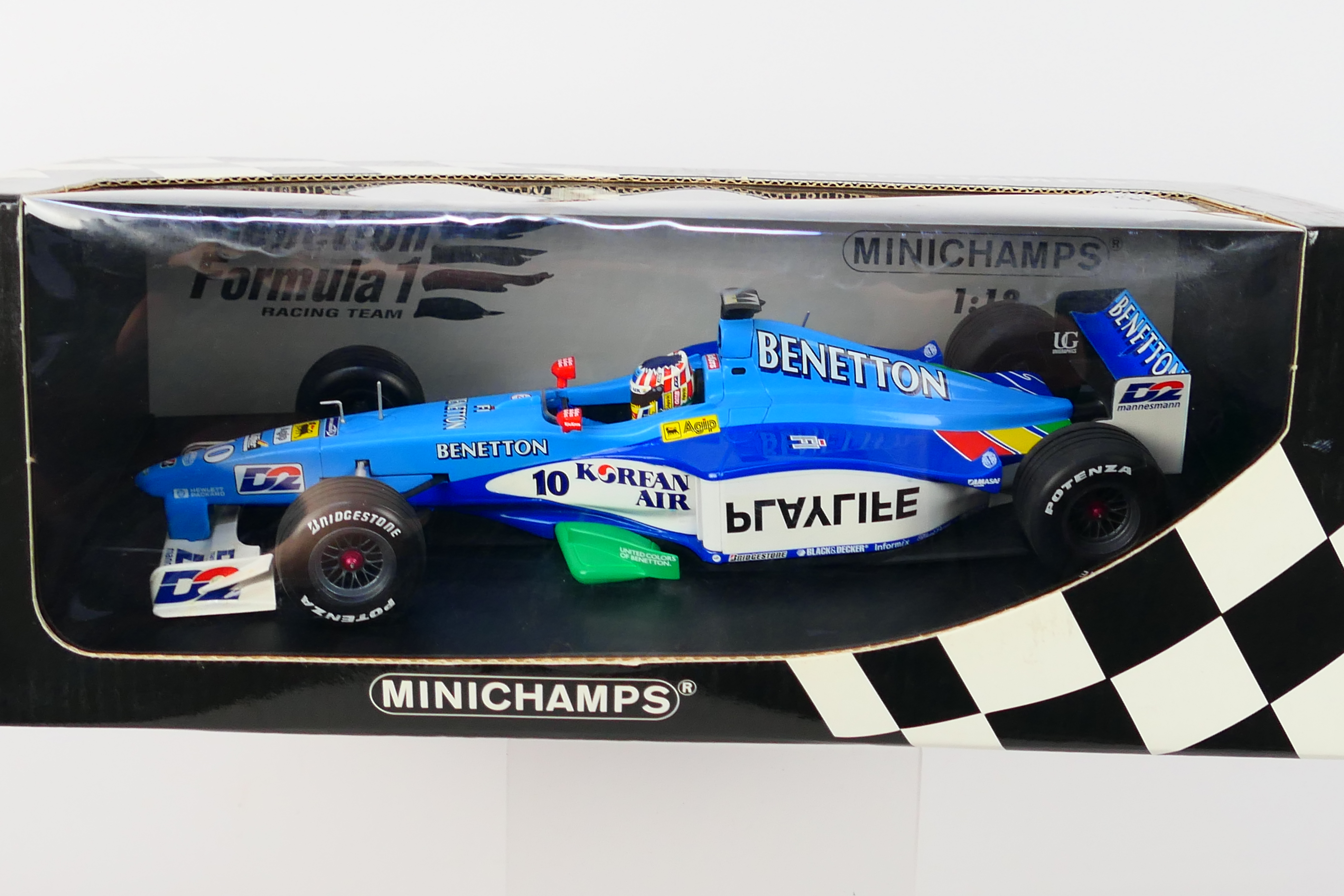 Minichamps- A boxed 1:18 scale Benetton Formula 1 Playlife B199 Alexander Wurz 1999 car which - Image 2 of 3