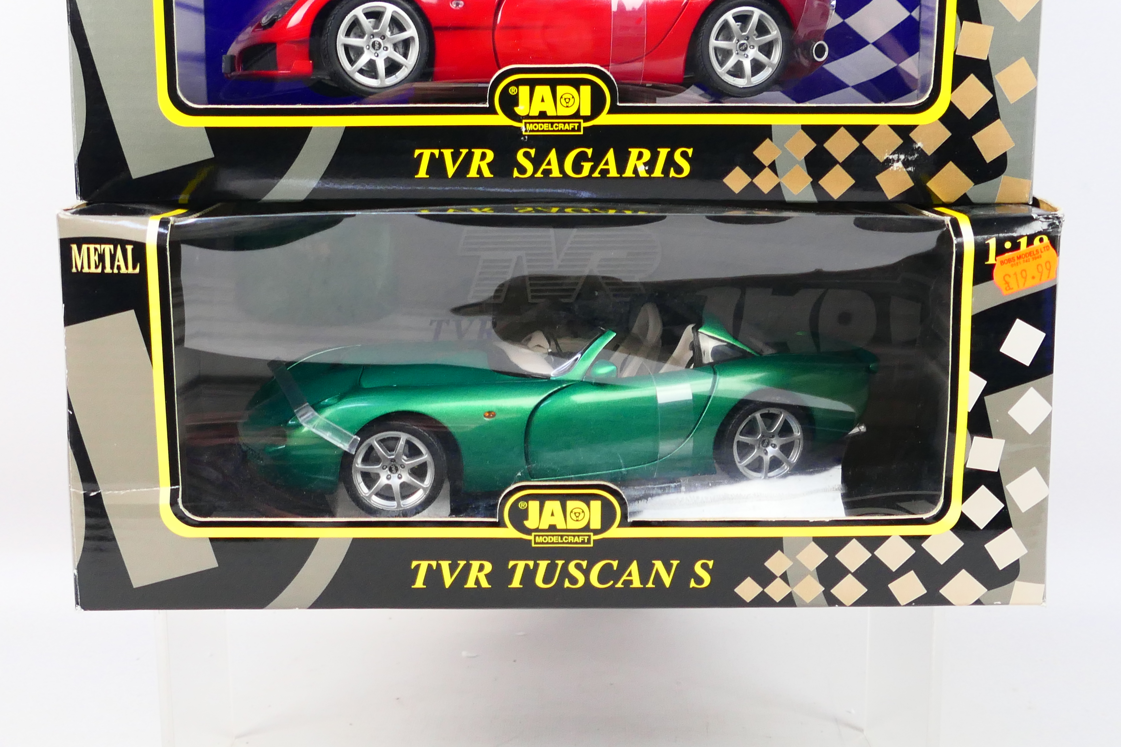 Jadi - Two boxed 1:18 scale TVR diecat model cars from Jadi. - Image 3 of 3