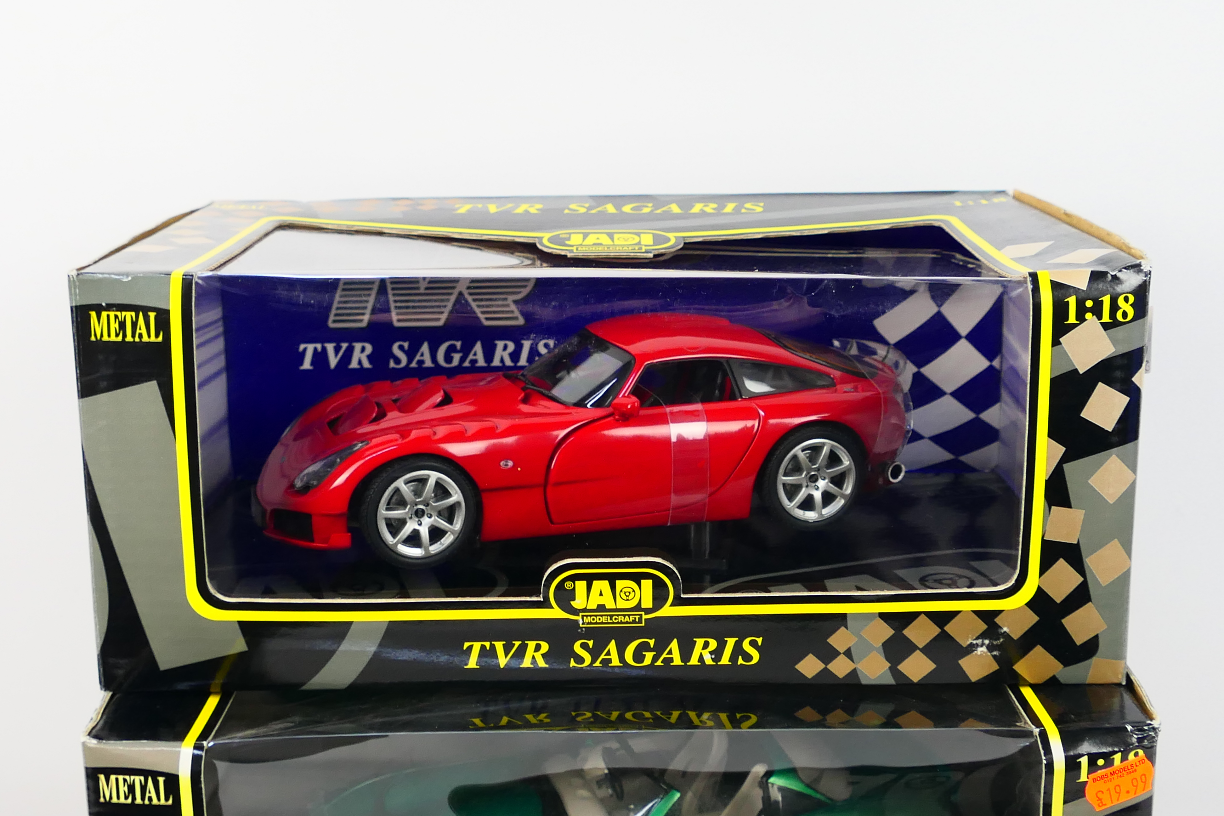 Jadi - Two boxed 1:18 scale TVR diecat model cars from Jadi. - Image 2 of 3