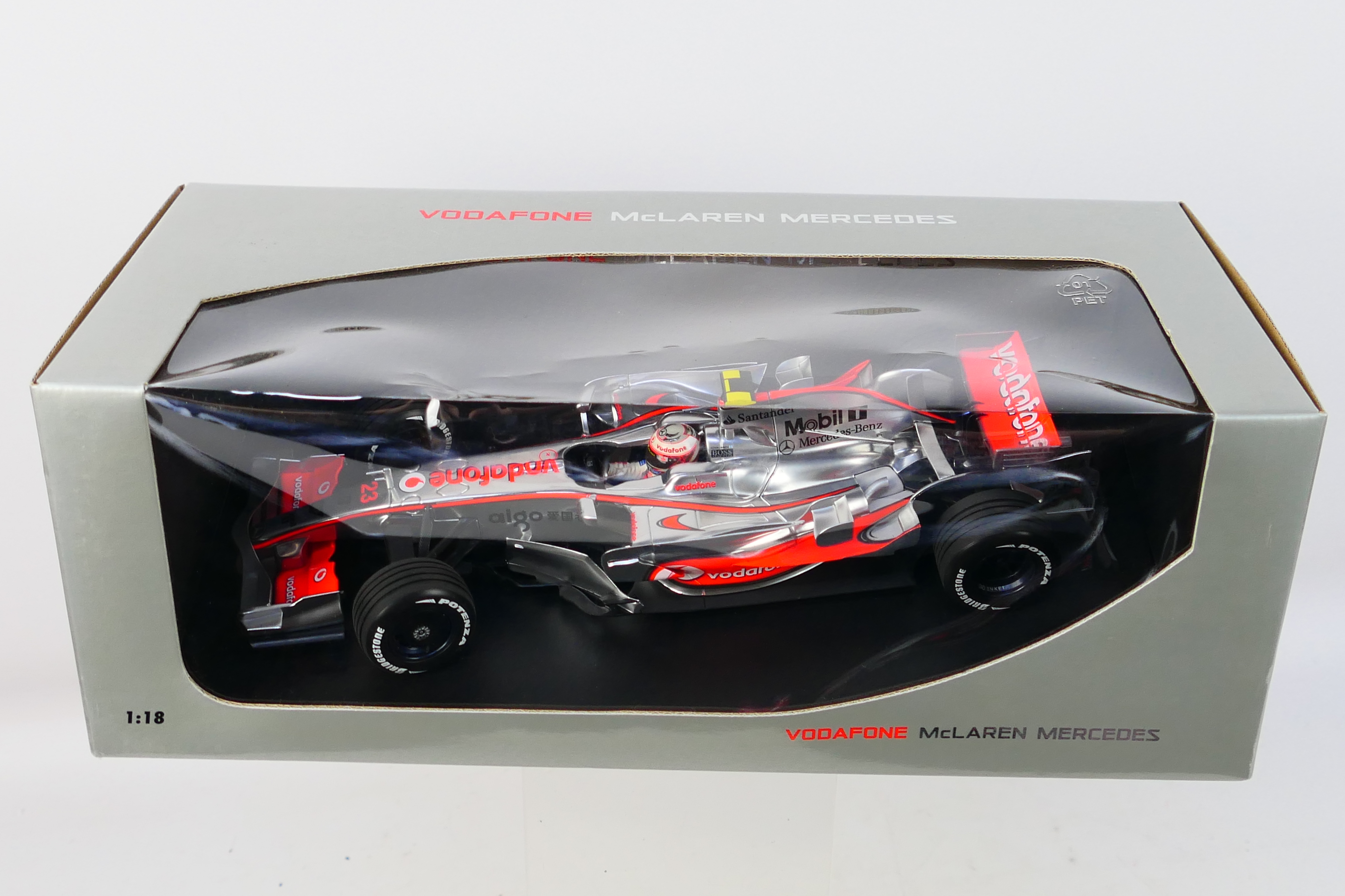 Minichamps - A boxed 1:18 scale McLaren Mercedes MP4-23 Heikki Kovalainen 2008 car # 503081823. - Image 3 of 3