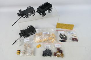 Britains - Other - A collection of unboxed metal diorama accessories,