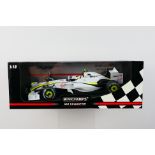 Minichamps- A boxed 1:18 scale Brawn GP BGP 001 Rubens Barrichello Australian GP 2009 car which