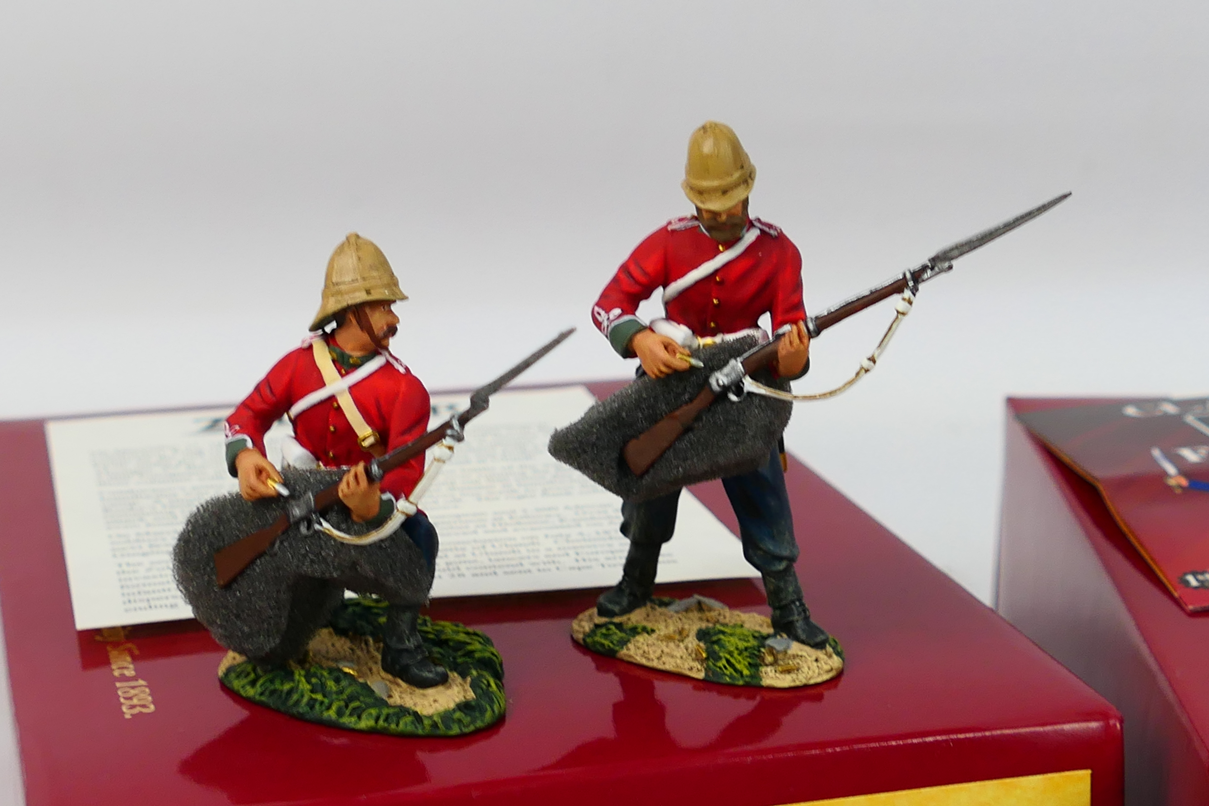 Britains - Three boxed 54mm metal British 24th Foot 2-figure sets from Britains 'Zulu War' series. - Image 2 of 4