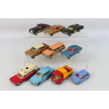 Dinky Toys - Corgi Toys - An unboxed group of 10 playworn diecast model vehicles.