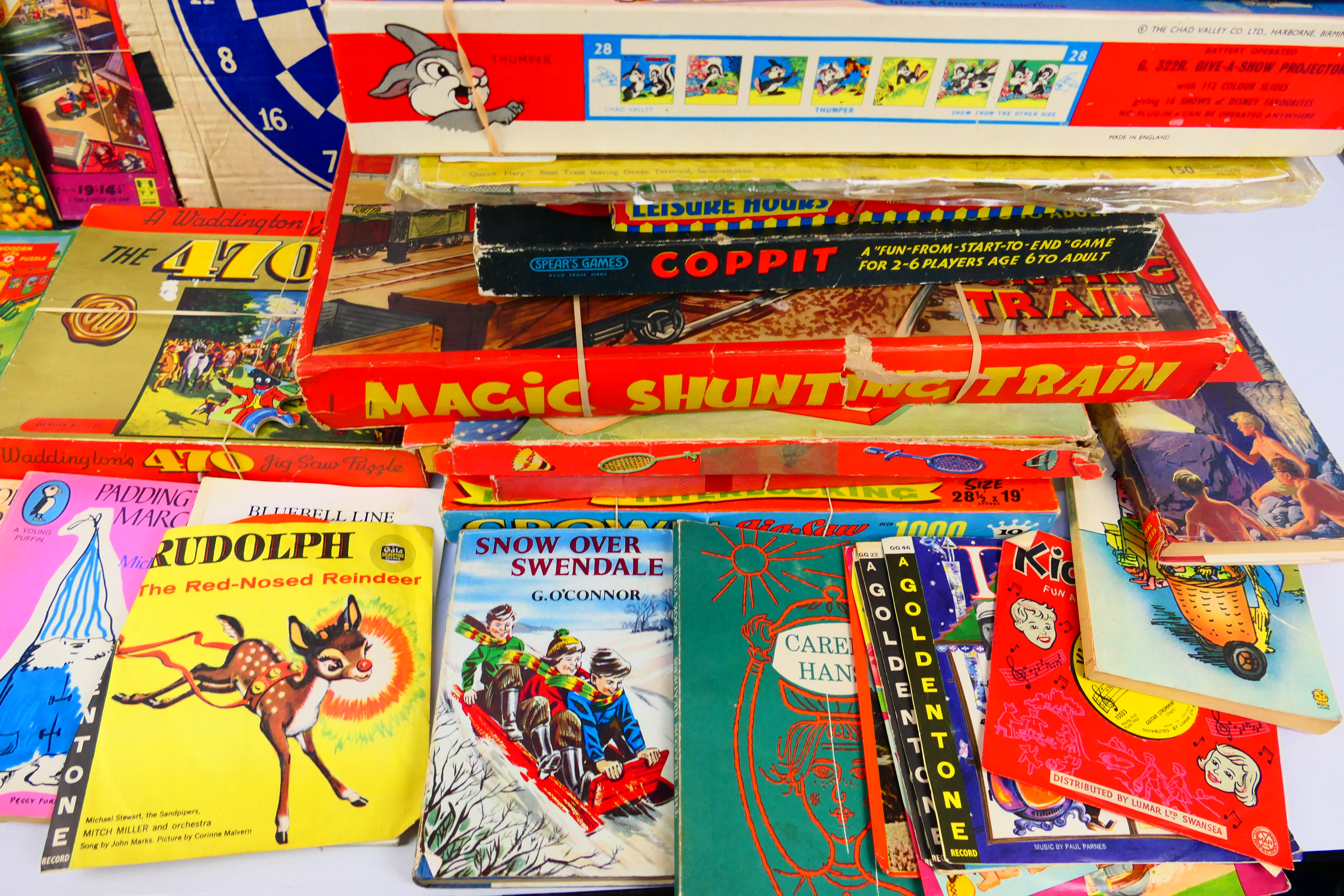 Waddington, TP, Chad Valley, Monopoly, Spear's Games - 13 x vintage boxed Jigsaws, games, books, - Image 5 of 5