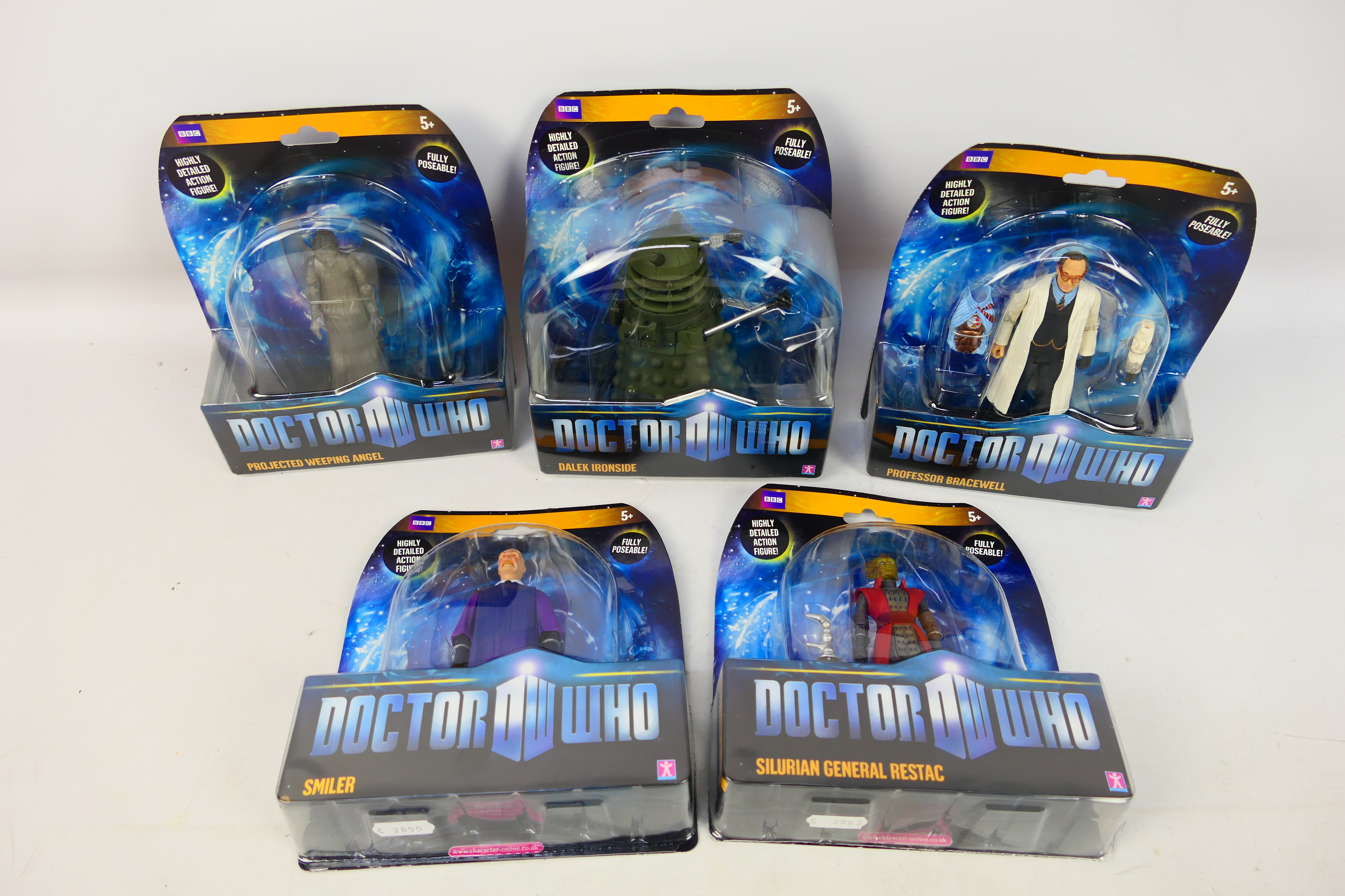 Character Options - Doctor Who - A collection of five 5.5" Doctor Who action figures to include.