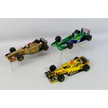 Minichamps - 3 x unboxed F1 cars in 1:18 scale, a Jordan Mugen Honda 198,