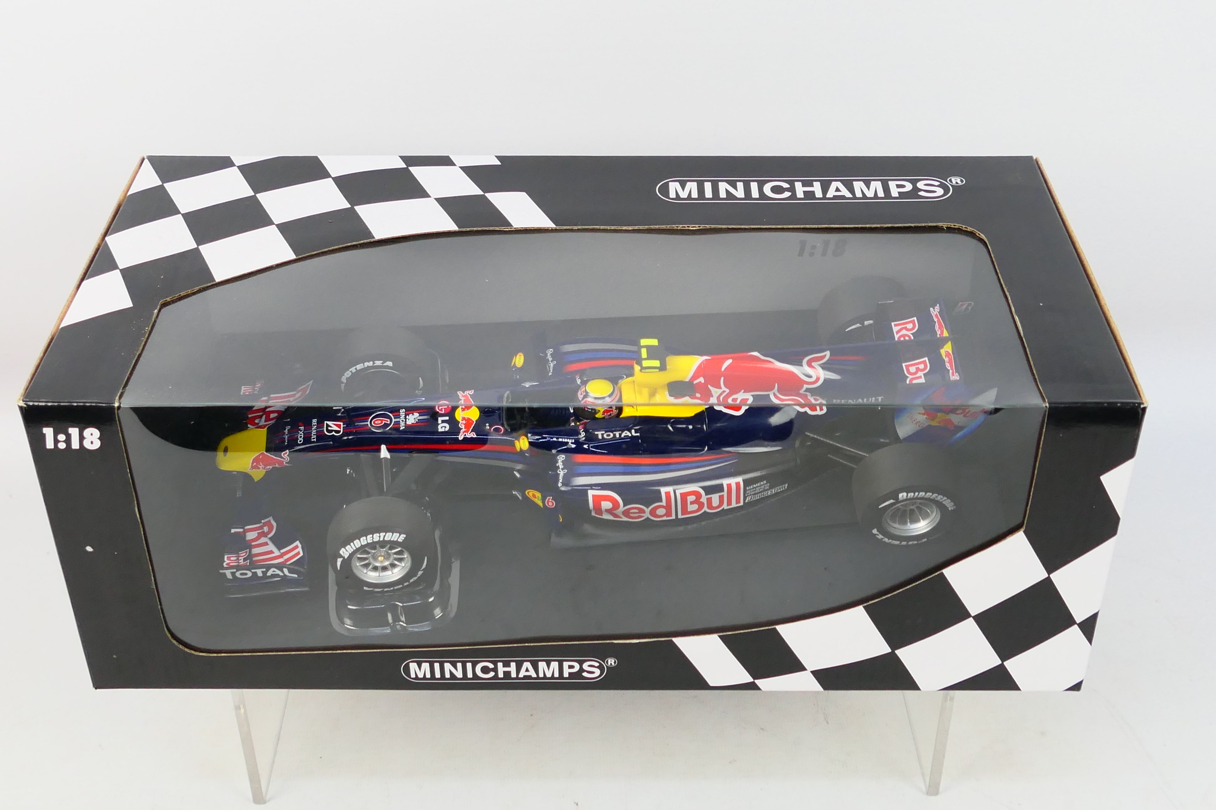 Minichamps - A boxed 1:18 scale Red Bull Racing Renault RB6 Mark Webber 2010 car # 110100006. - Image 3 of 3