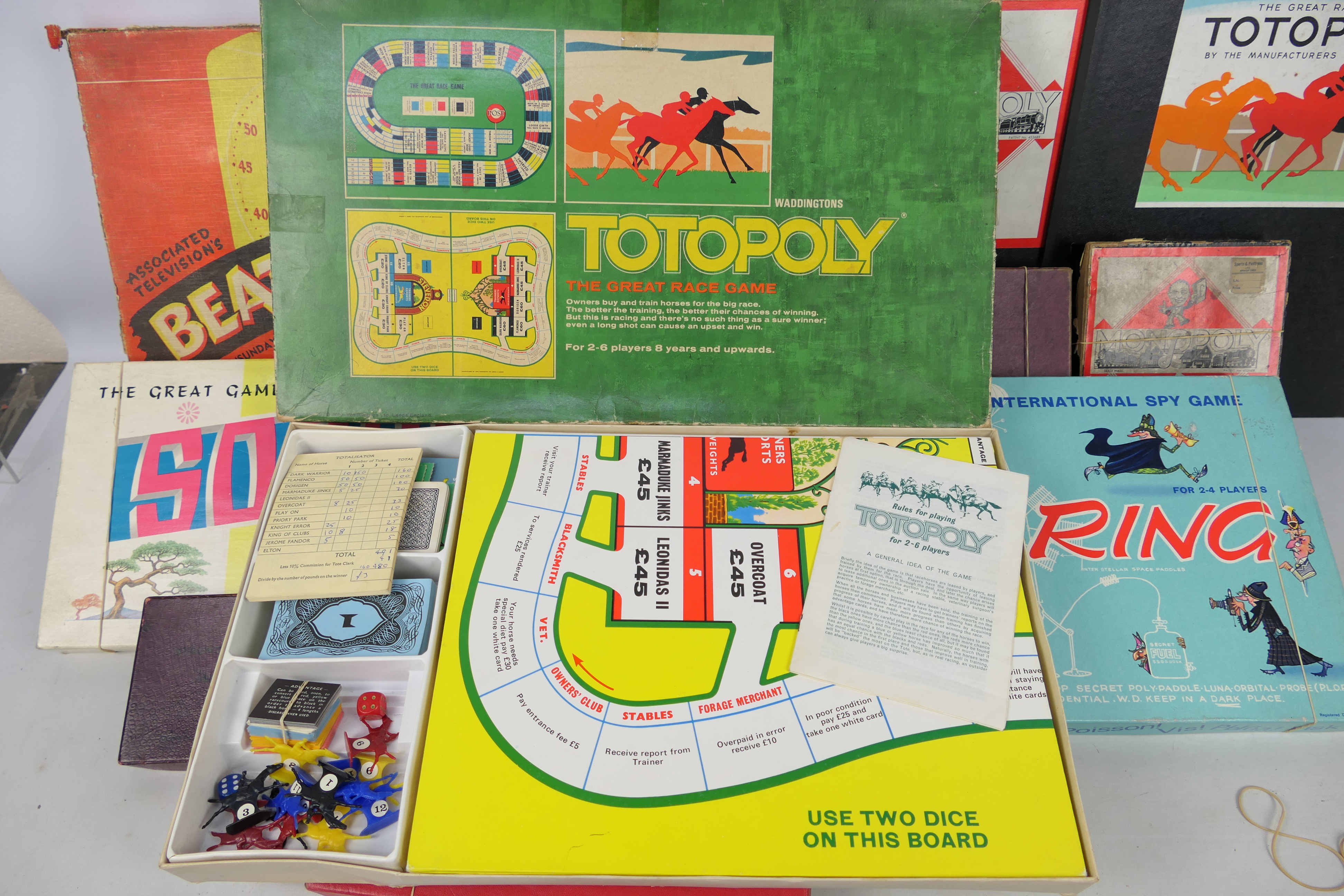 Waddingtons - Spears - HBF - 8 x vintage games including Totopoly, Spy Ring, Beat The Clock, Sorry, - Bild 4 aus 4