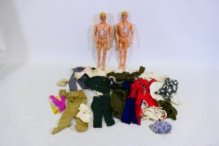 Palitoy - Hasbro - Action Man - 2 x vintage figures and a collection of clothing,