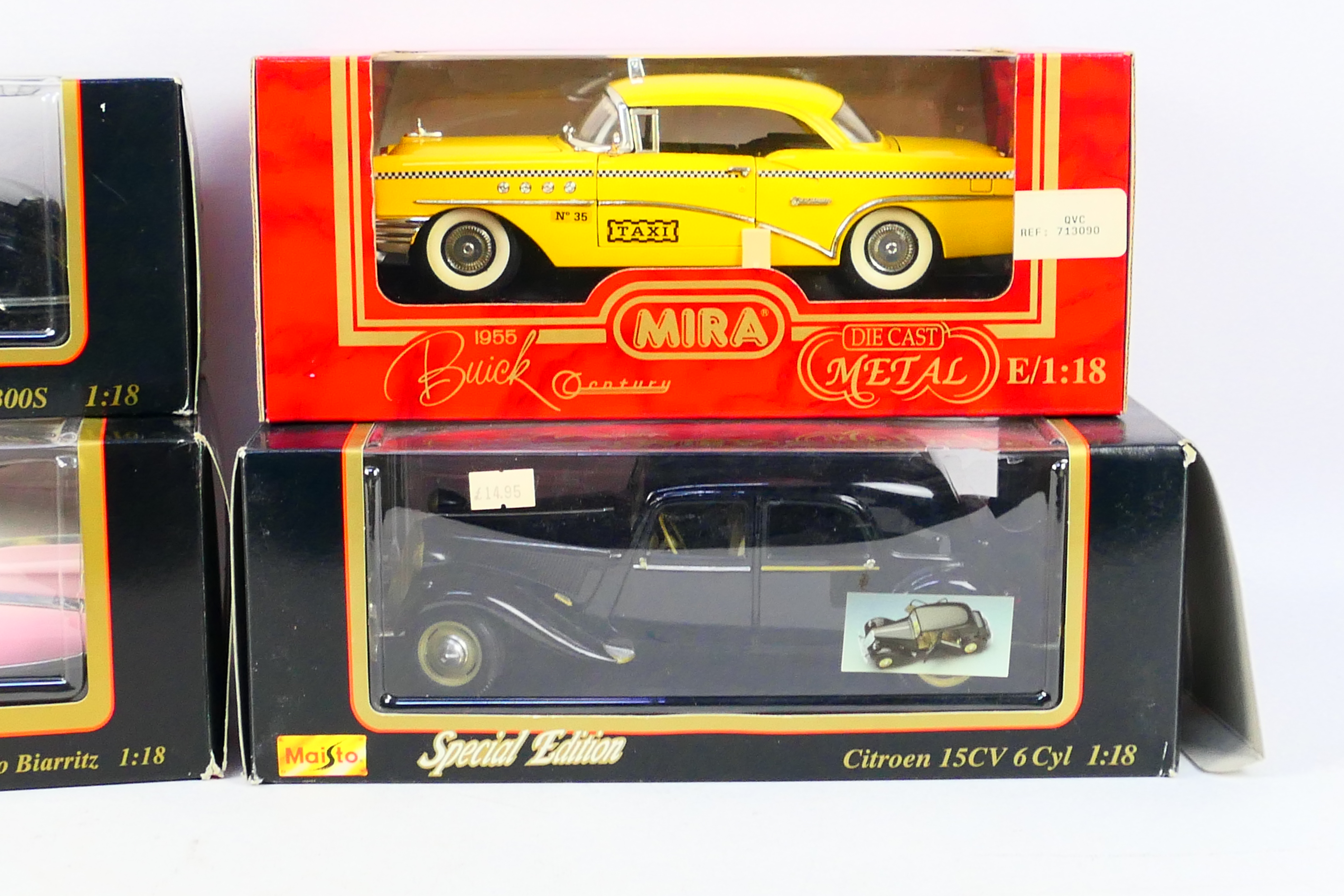 Maisto - Mira - Four boxed diecast 1:18 scale model cars. - Image 3 of 3
