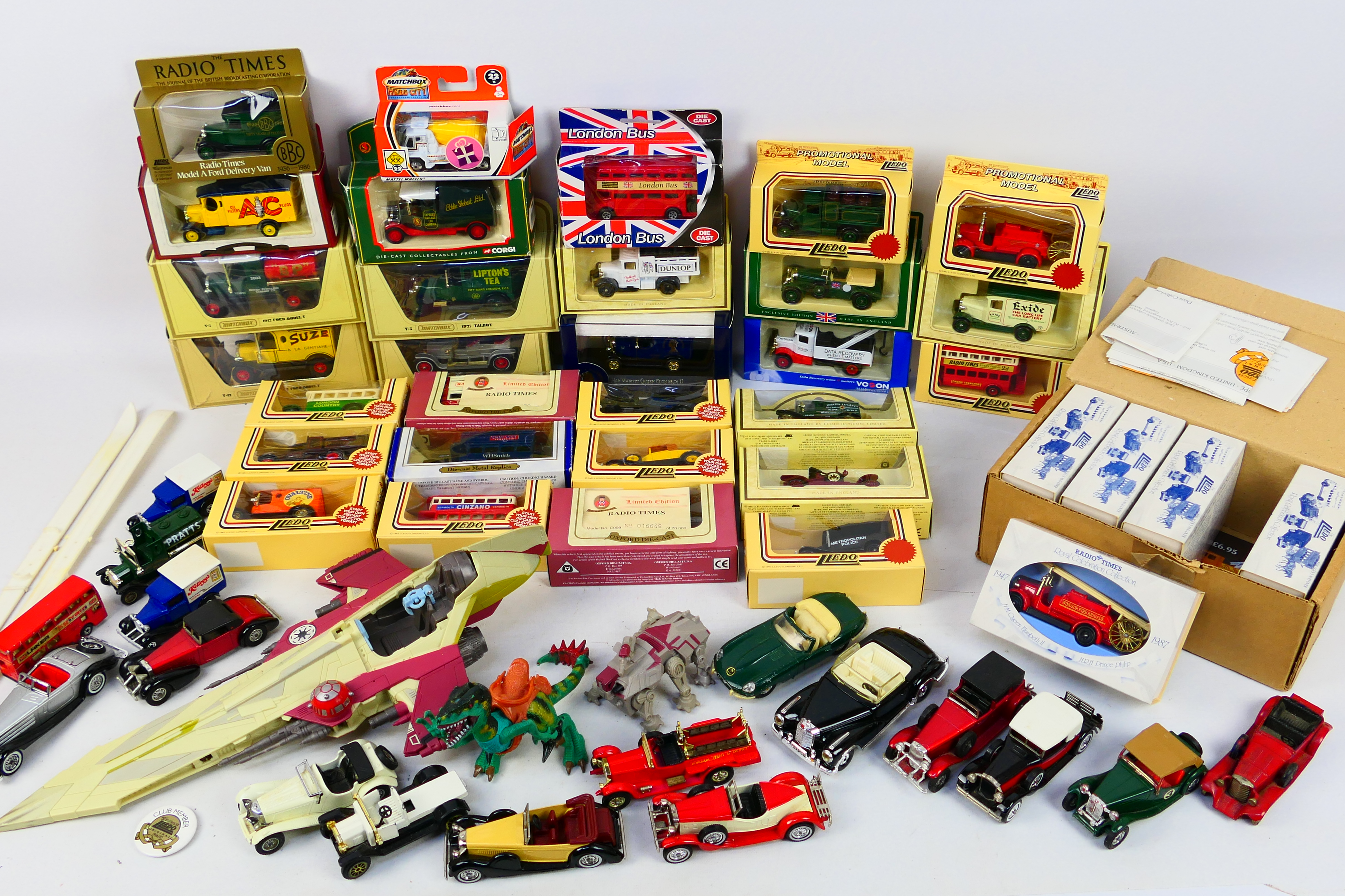 Matchbox - Lledo - A collection of vehicles including Talbot van in Lipton's Tea livery # Y-5,