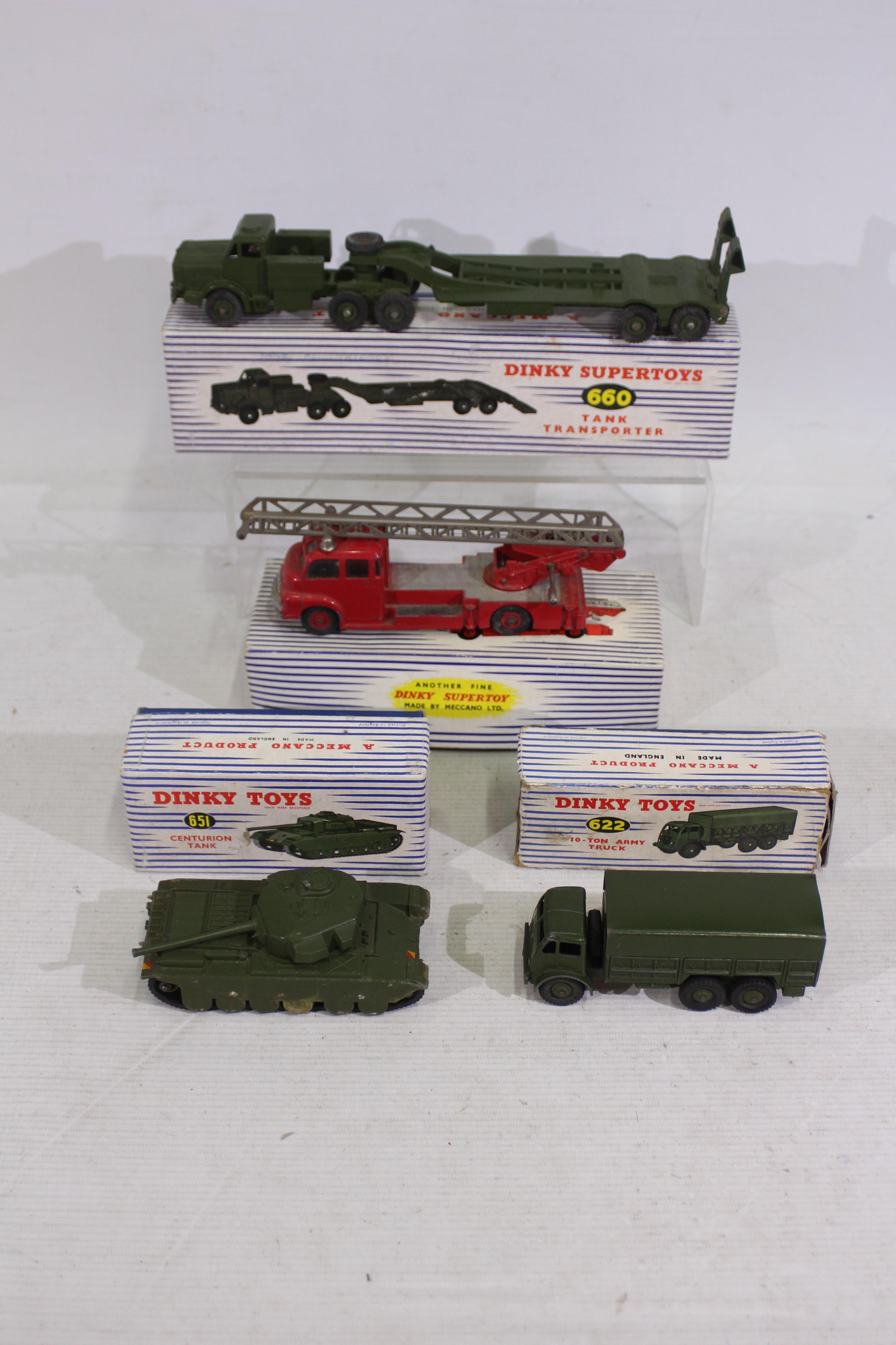 Dinky - 4 x boxed vehicles, Mighty Antar Tank Transporter # 660, Centurion Tank # 651, - Image 2 of 15