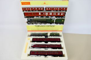 Hornby - A boxed Hornby OO gauge R3059 DCC READY Tornado Express Train Pack.