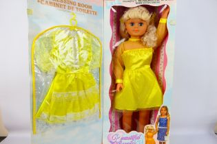 Beautiful Creations - A boxed Walking Doll with sleeping eyes and extra dress # 50610.