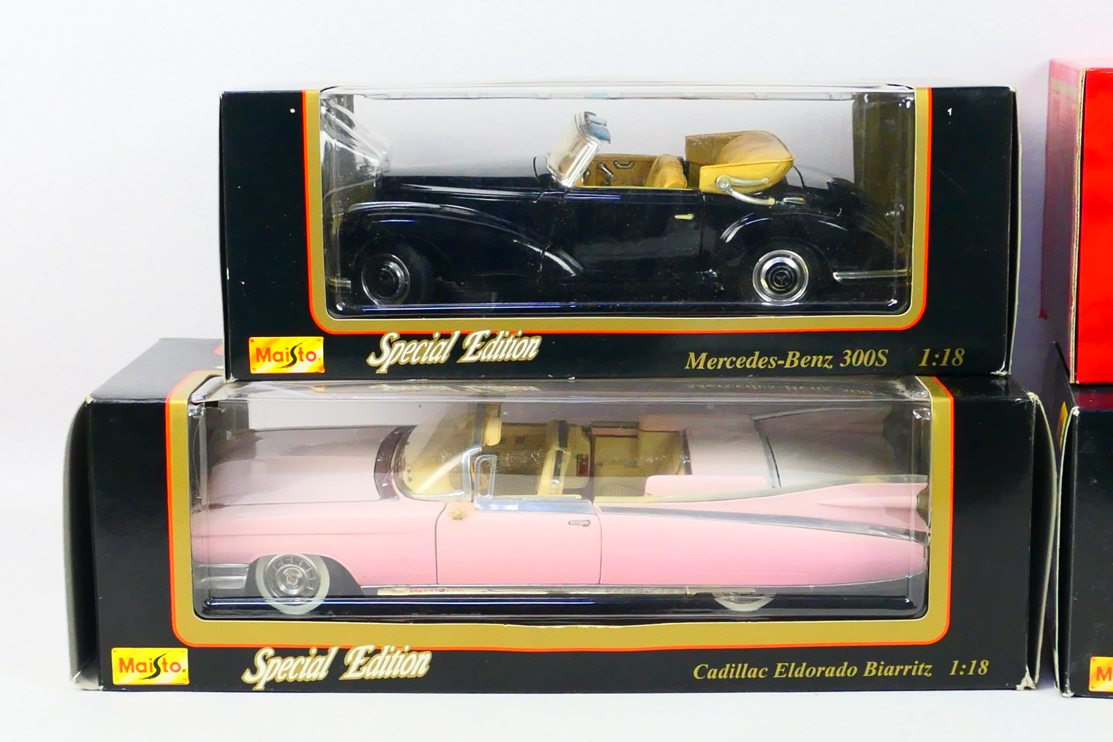 Maisto - Mira - Four boxed diecast 1:18 scale model cars. - Image 2 of 3