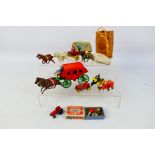 Benbros - Crescent - Matchbox - A group of unboxed models including Buffalo Bill's Covered Wagon,