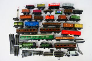 Hornby - Tri-ang - Hornby Dublo - Two unboxed OO gauge locomotives with an unboxed group of freight