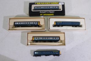 Graham Farish - N Gauge - A Class 101 power car and dummy car in BR blue and grey,