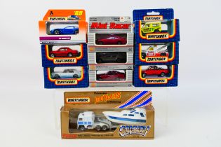 Matchbox - MC Toy - 10 x boxed models including BMW 325i Cabriolet # MB-28, Land Rover # MB-16,