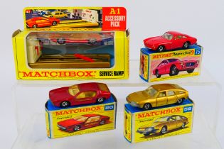 Matchbox - Superfast - 4 x boxed models, Lamborghini Marzal # 20, BMC 1800 Pininfarina # 56,