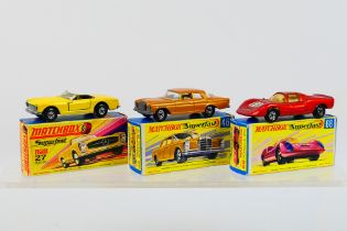 Matchbox - Superfast - 3 x boxed models, Mercedes 230 SL # 27,