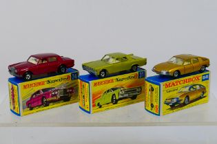 Matchbox - Superfast - 3 x boxed cars, Rolls Royce Silver Shadow # 24,