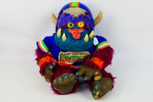 Amtoy - My Pet Monster - An unboxed My Football Monster large plush toy from the mid 1980s.