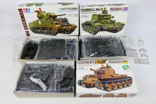 Tamiya - Three model plastic kits, all 1/35 scale, to include MM232 Centaur C.S.