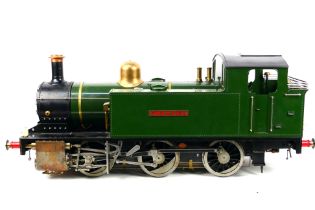 A scratch built 5 inch gauge Simplex style 0-6-0 steam locomotive,