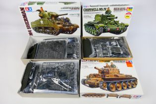 Tamiya - Three model plastic kits, all 1/35 scale, to include MM232 Centaur C.S.