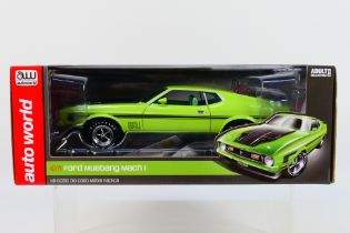 Auto World - American Muscle - A boxed limited edition 1:18 scale 1971 Ford Mustang Mach I in