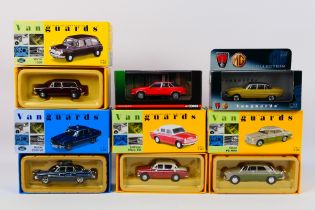 Corgi Vanguards - 6 x boxed models, Morris 1300 # VA48001, Rover 3500 Police car # VA06501,