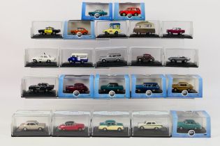 Oxford Automobile Company - 22 x boxed vehicles in 1:76 scale including Lotus Cortina # 76COR1001,