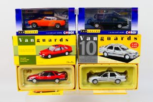 Corgi Vanguards - 4 x Ford models, MkI Capri GT XLR Special # VA13300, Capri MkIII 280 # VA10813,