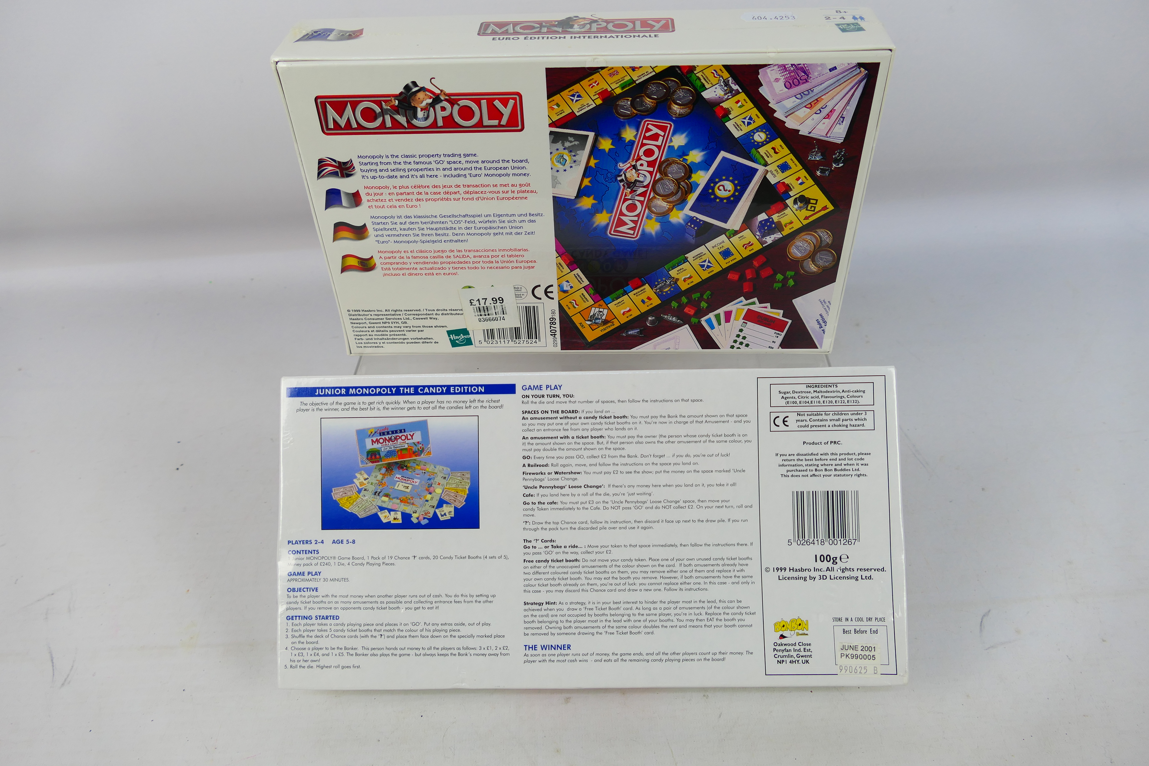 Hasbro - Monopoly - 2 x unopened games f - Image 2 of 2