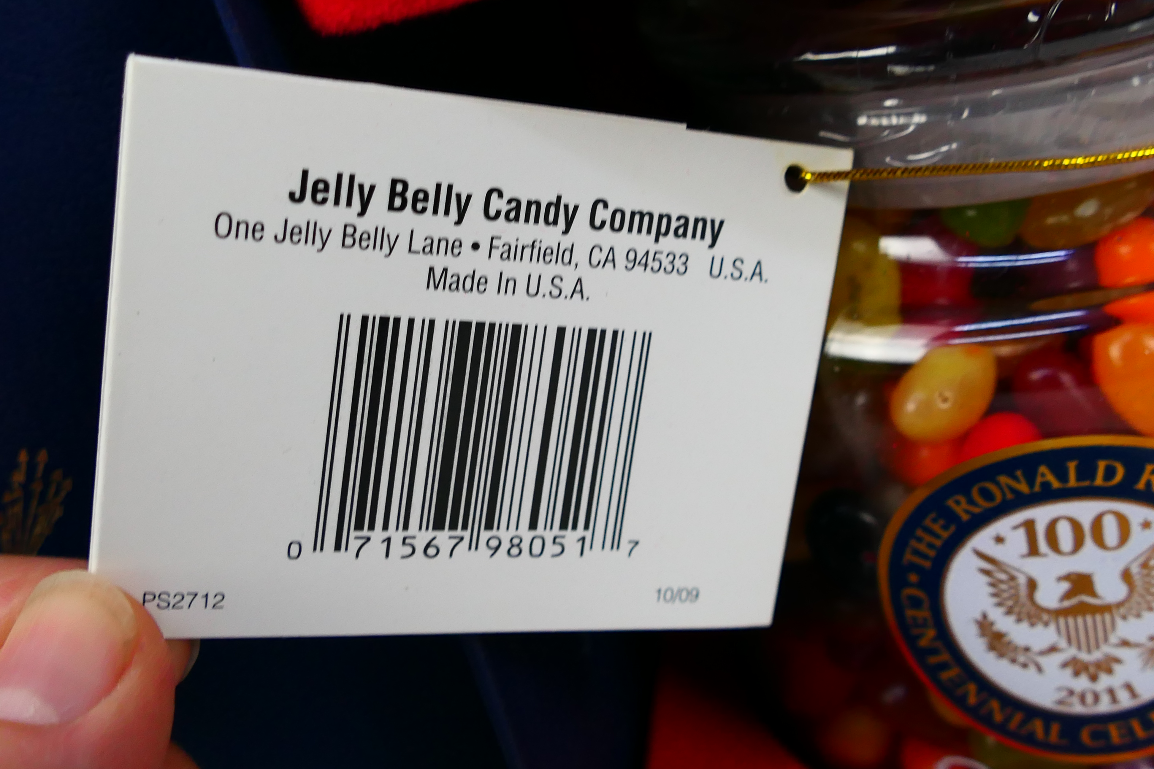 Ronald Reagan - An unopened and boxed special edition jar of Jelly Belly jelly beans produced for - Image 6 of 8